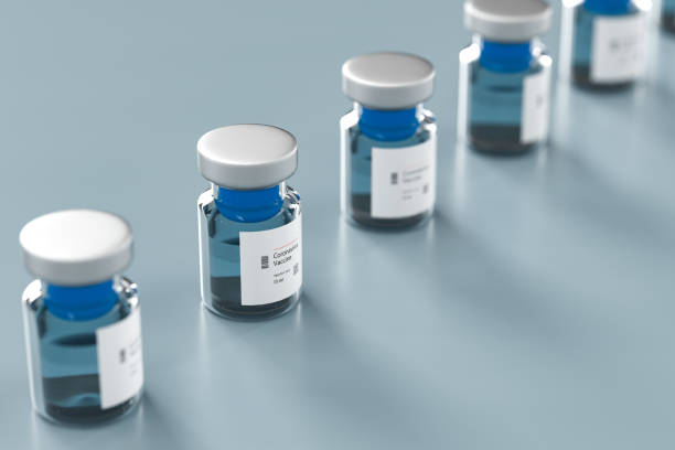 istock Covid-19 vaccine bottle,3d render 1295710843