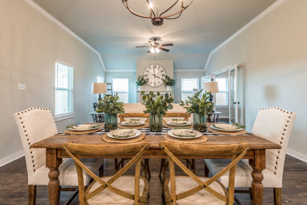 istock Unique dining area of beautiful home 1295720523