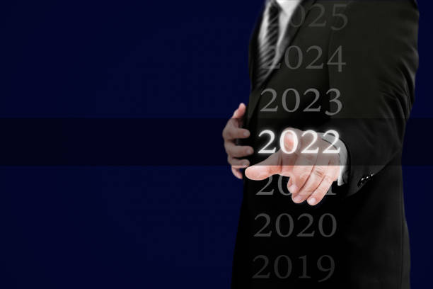 istock Business new year card 2022 concept 1295725777