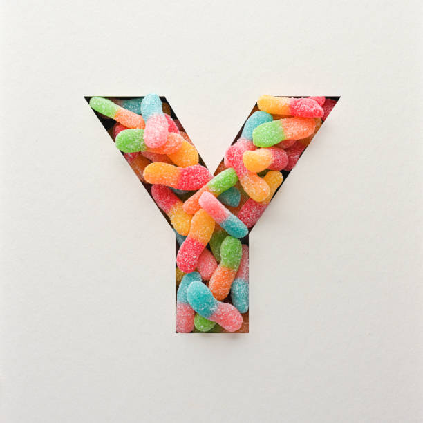 istock Font design, Abstract alphabet font with jelly, realistic typography - Y 1295727913