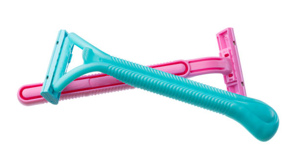 istock Disposable shaving razors isolated on white background 1295734815