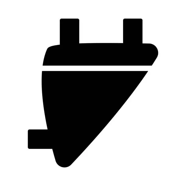 Vector illustration of Bike Saddle Bag Icon