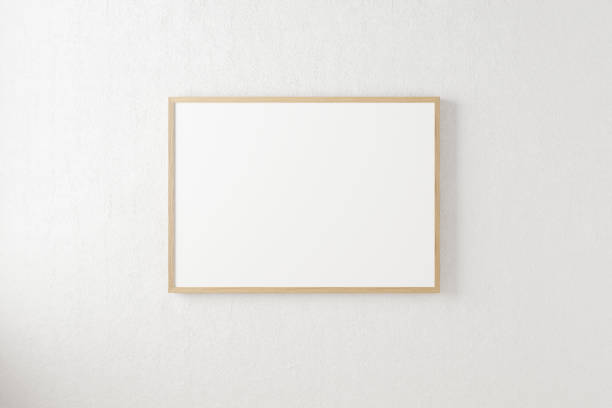 istock Mockup photo frame minimal scandinavia decoration. 1295739521