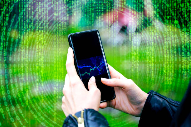 istock Checking the stock market. 1295741051