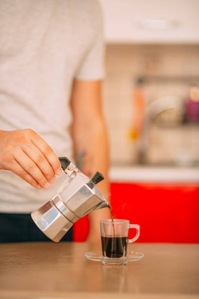 istock Espresso Prepared in a Moka Pot 1295743124