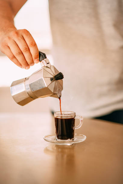 istock Espresso Prepared in a Moka Pot 1295743281