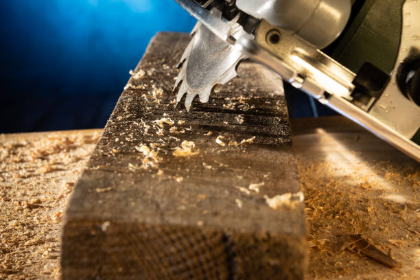 istock Circular saw for wood 1295744422