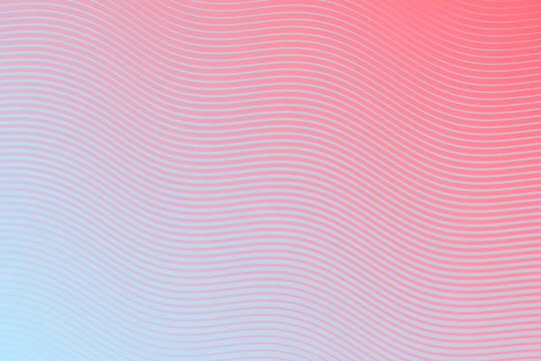 Trendy geometric design - Red abstract background Modern and trendy abstract background. Geometric design with a beautiful gradient of curves and colors. This illustration can be used for your design, with space for your text (colors used: Blue, Gray, Pink, Red, Orange). Vector Illustration (EPS10, well layered and grouped), wide format (3:2). Easy to edit, manipulate, resize or colorize. pink background illustrations stock illustrations