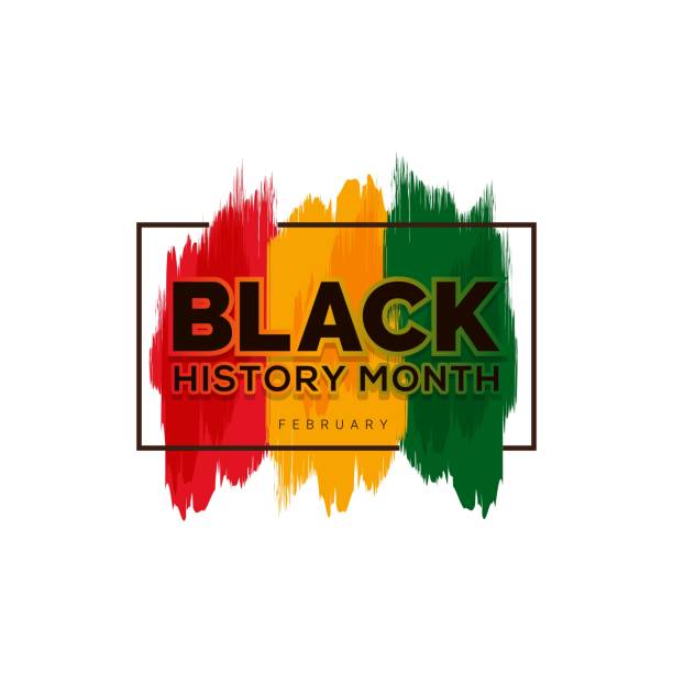czarny miesiąc historii afroamerykanów historia obchody ilustracji wektora - black history month stock illustrations