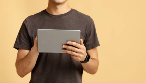 istock Work of freelancer or blogger with mobile gadget and application 1295750088