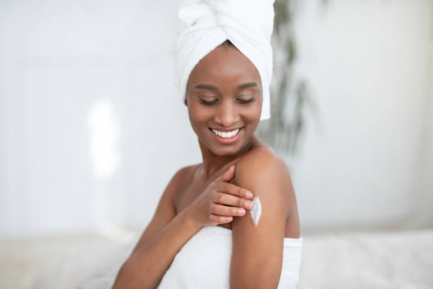 istock Organic skin care, routine and moisturizing products 1295752283