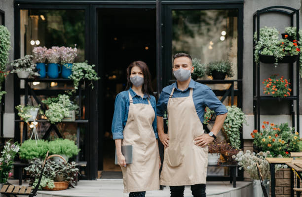istock Florist and gardener work during covid-19 lockdown 1295752886