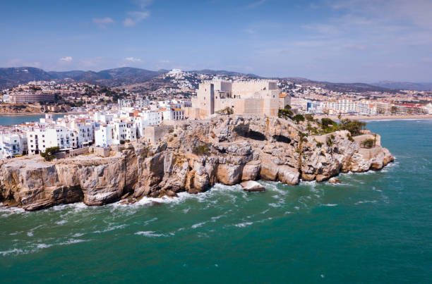 istock Aerial view of Peniscola Castle 1295755217