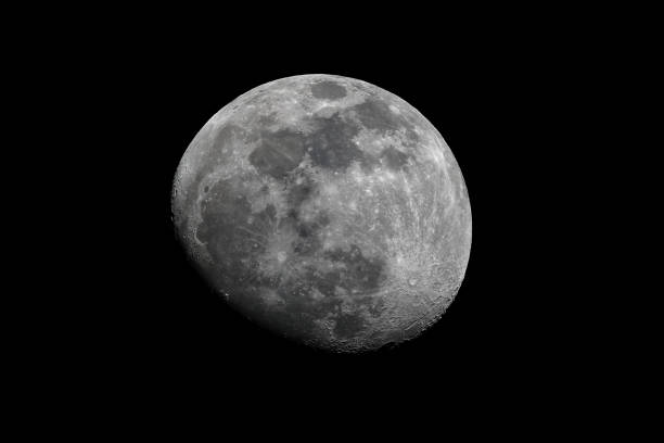 istock Gibbous moon, crescent, craters 1295759053