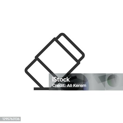 istock Eraser Line Icon 1295763136