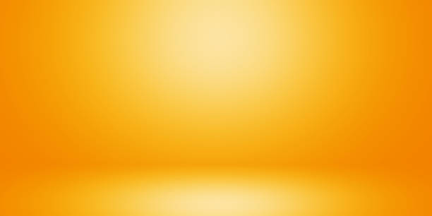 istock Blank yellow display on vivid summer background with minimal style. Blank stand for showing product 1295763293