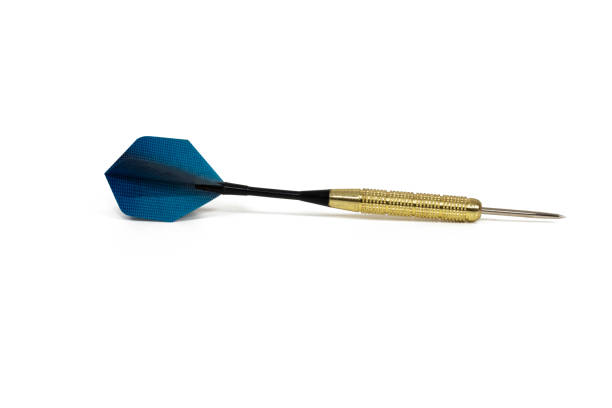 istock Blue dart arrow isolated on white background. 1295764482