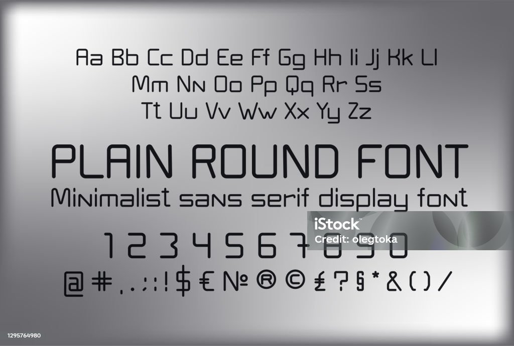 Font Linear Pattern Modern Linear Font Stock Illustration - Download Image Now - Alphabet ...