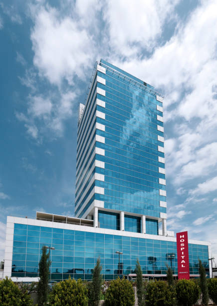 istock Modern Hospital Building 1295768526