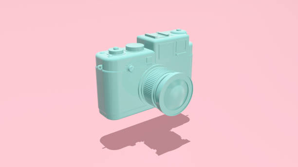 istock 3d render illustration of photo camera. 1295770557