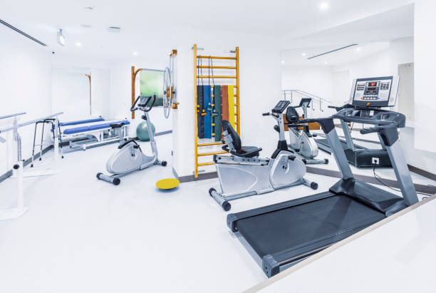 istock Physical therapist room hospital 1295773617