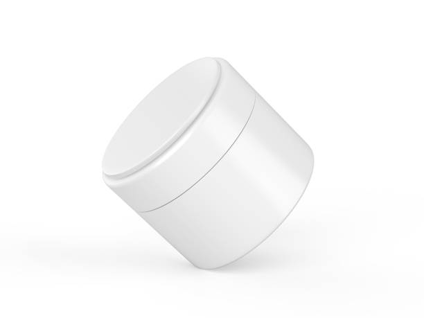 istock Cosmetic cream jar mockup template on isolated white background, ready for design presentation, 3d illustration 1295773826
