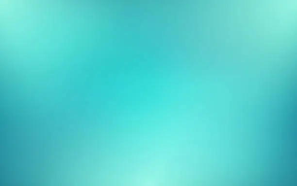 Vector illustration of Abstract blurred turquoise background and gradient texture for your graphic design. Vector illustration.