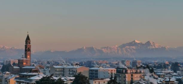 istock Grigne landscape from Lissone city 1295775644