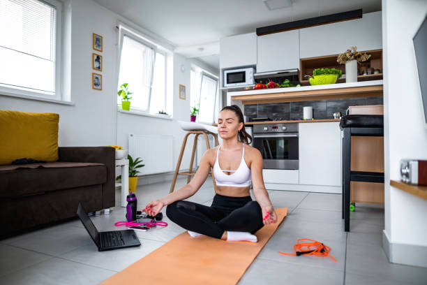 istock Yoga is best during pandemic 1295778562