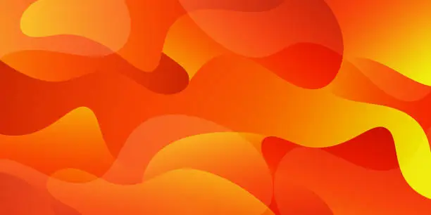 Abstract soft gradient orange liquid shape background