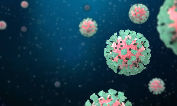 istock Coronavirus, Covid-19, 3d image illustration, microscopic view of floating virus cells. Influenza, 2019-ncov flu. Concept of a pandemic, outbreak corona virus viral infection. 1295788623