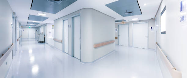 corredor hospitalar - entrance test - fotografias e filmes do acervo