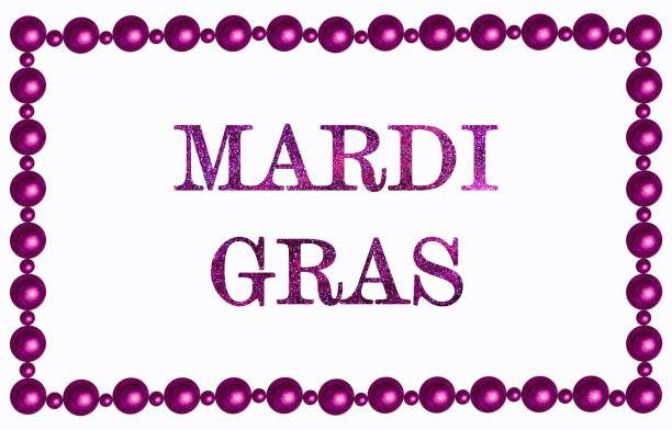 illustrations, cliparts, dessins animés et icônes de beau dessin d’aquarelle des perles lumineuses. closeup - mardi gras backgrounds bead purple