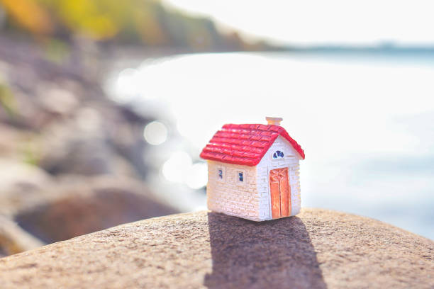 istock White house on the lake. 1295790442