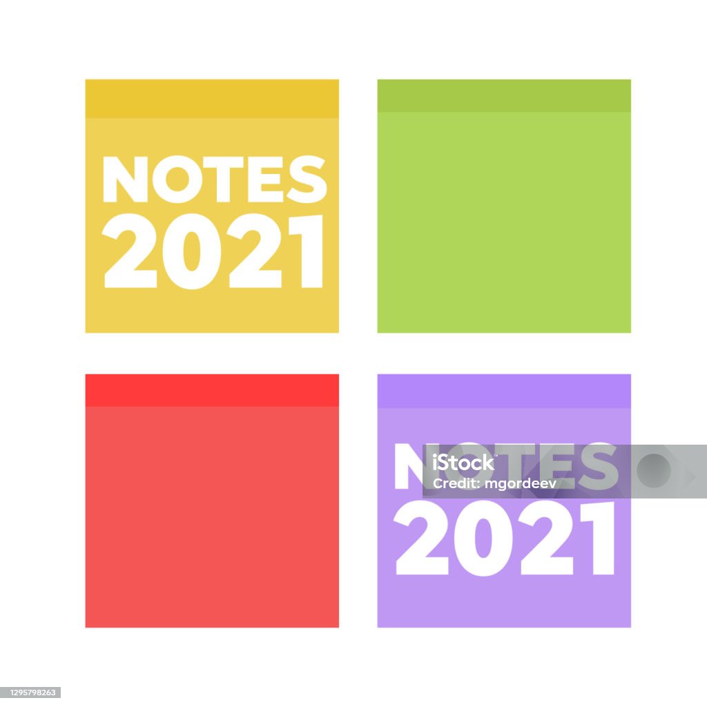 Multicolor Notes Post It Colored Sticky Note Set Multicolor Post It ...