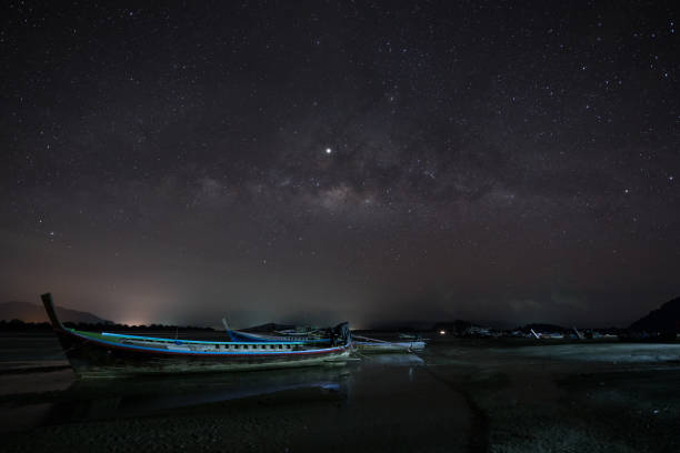 istock A star at nigh sky with cloudy at night time 1295799782