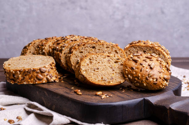 istock Slices of wholegrain bread 1295802597
