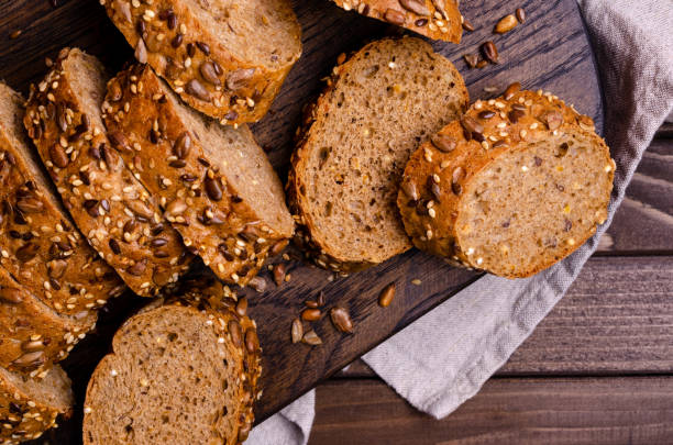 Slices of wholegrain bread