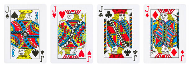 istock Set of Jacks playing cards - isolated on white 1295802842