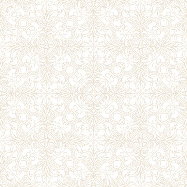 포르투갈어 아줄레호 세라믹 타일 매끄러운 패턴. - pattern baroque style vector ancient stock illustrations