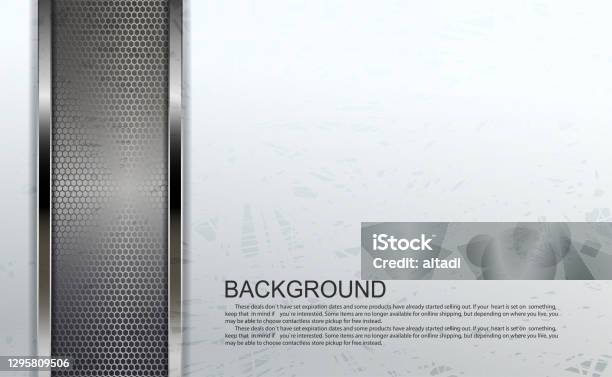 Textured White Design With Rectangular Mesh Frames With Metallic Border ...