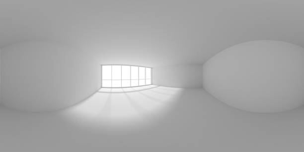 istock White empty business office room with sunlight from large window HDRI environment map 1295811280