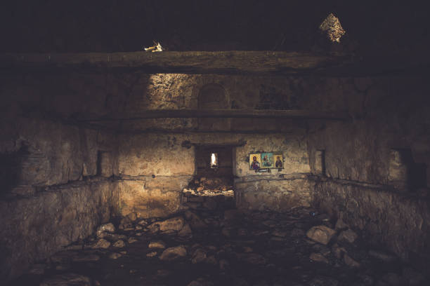 istock Old abandoned ruined orthodox church 1295811291