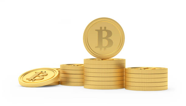 istock Heap of gold bitcoin coins 1295812561