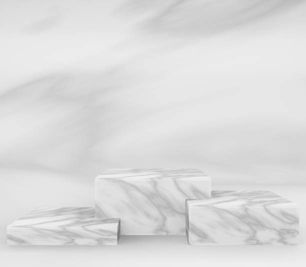 istock 3d marble square podium or pedestal with marble empty studio room, minimal product background, template mock up for display, geometric of square shape 1295815379