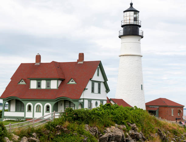 istock Back of the Portland Head Lighthouse 1295817810