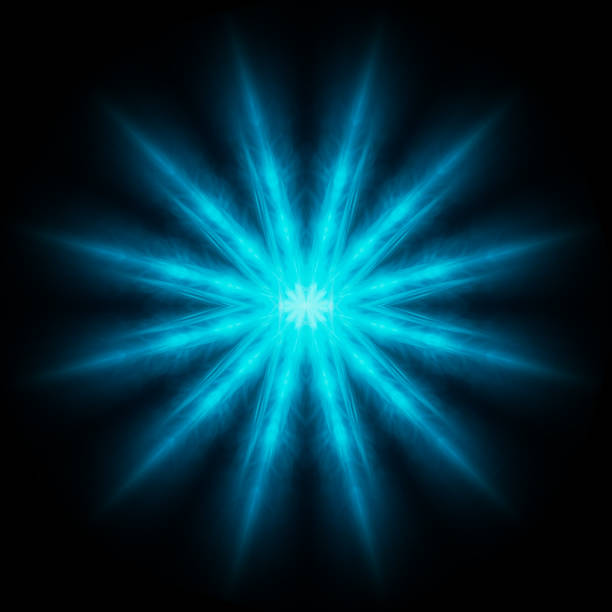 istock Teal mandala smooth spread of ink explosion, kaleidoscopic background. Beautiful multicolor kaleidoscope texture. Movement geometric circle and star shapes. Glowing mandala artwork 3d illustration 1295823519