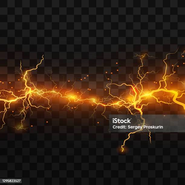 Lightning Explode Lightning Lightning Lightning Collision Powerful Electrical Explosion ...