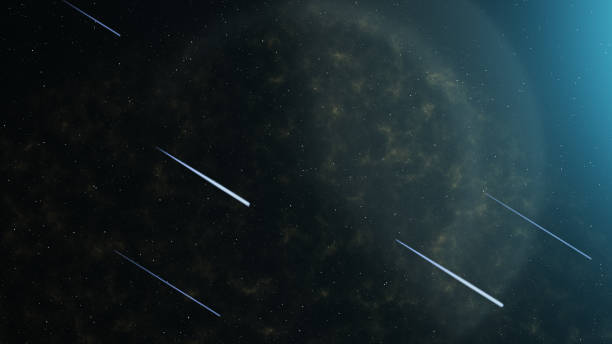 Meteor Shower Space Event, 4K Footage