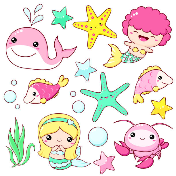 34 Pink Whale Sticker Illustrations & Clip Art - iStock